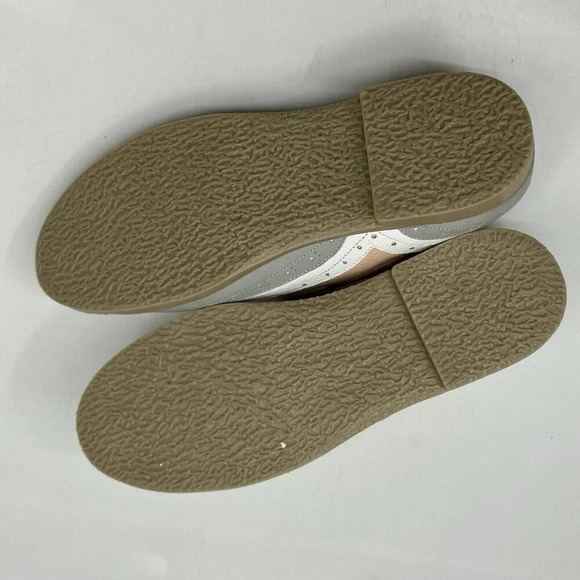 Ana Maria Oxford Pink  Gray Loafers Shoes EU 36 Faux Leather Rockabilly Brogues - Picture 8 of 8